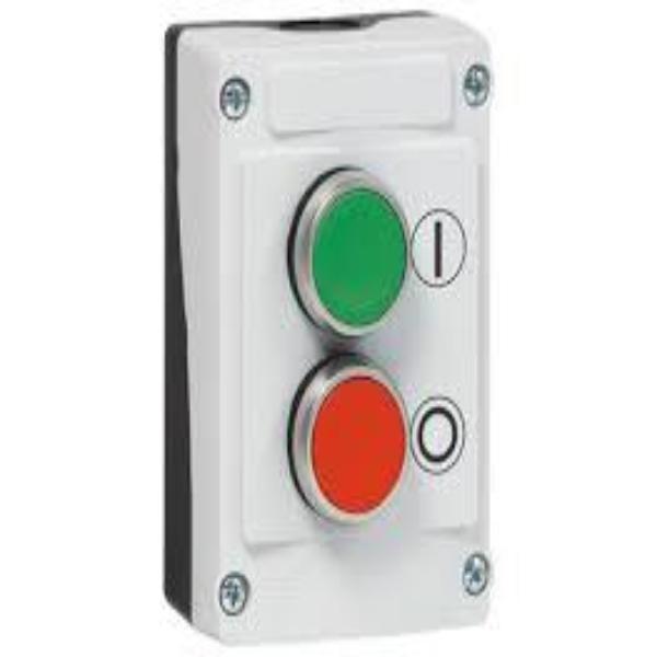 IP69K Rated 22mm Control Station - Two Button Non Illuminated Flush With Spring Return