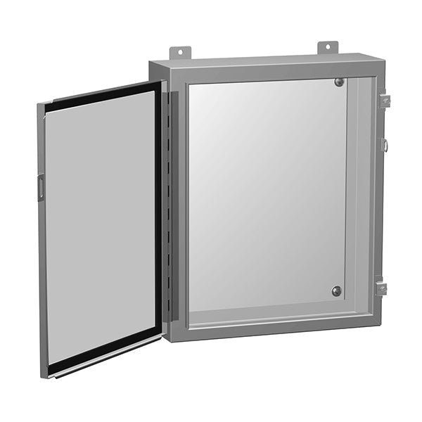 Hammond 1418 N4 Series Continuous Hinge with Clamps - Inner Panel Included - Nema Supply