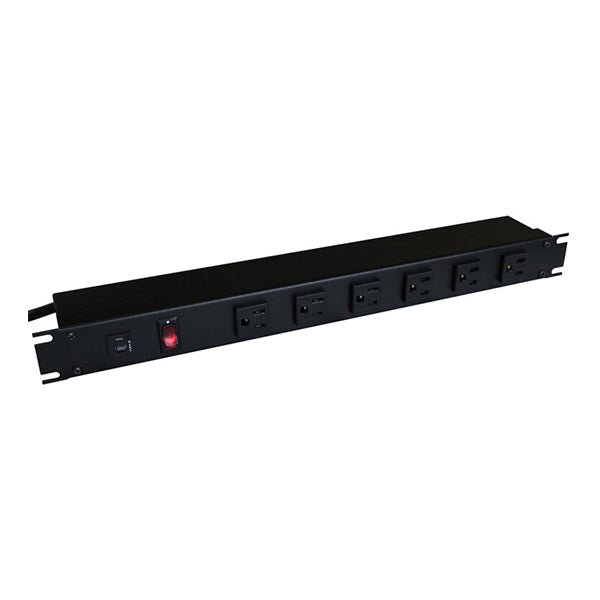 Hammond Front Mounted Receptacles 15 Amp Horizontal Rackmount - Nema Supply