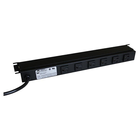 Hammond Rear Mounted Receptacles 15 Amp Horizontal Rackmount - Nema Supply