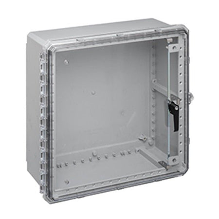 Integra Genesis Series Polycarbonate Enclosure with Hinge Clear Non - Metallic 3pt Locking Latch Cover - Nema Supply