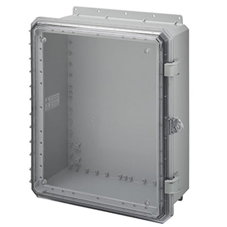Integra Genesis Series Polycarbonate Enclosure with Hinge Opaque Non - Metallic 3pt Locking Latch Cover - Nema Supply