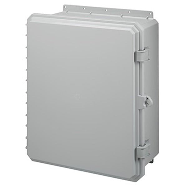 Integra Genesis Series Polycarbonate Enclosure with Hinge Opaque Non - Metallic Locking Latch Cover - Nema Supply