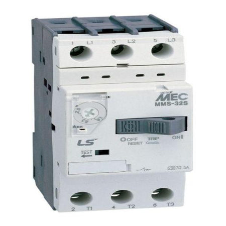 Manual Motor Starter, 0.16A, (0.1-0.16A), 32F, Std. Breaking Cap., Overload/Inst. Protection